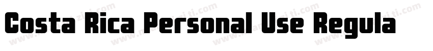 Costa Rica Personal Use Regular字体转换